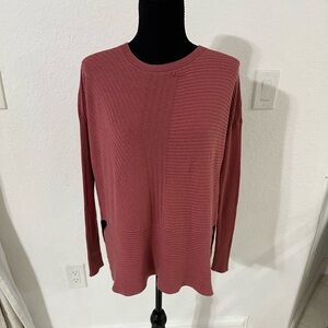 Eileen Fisher Round Neck Top Sweater-Silk/Cashmere Blnd Size Small